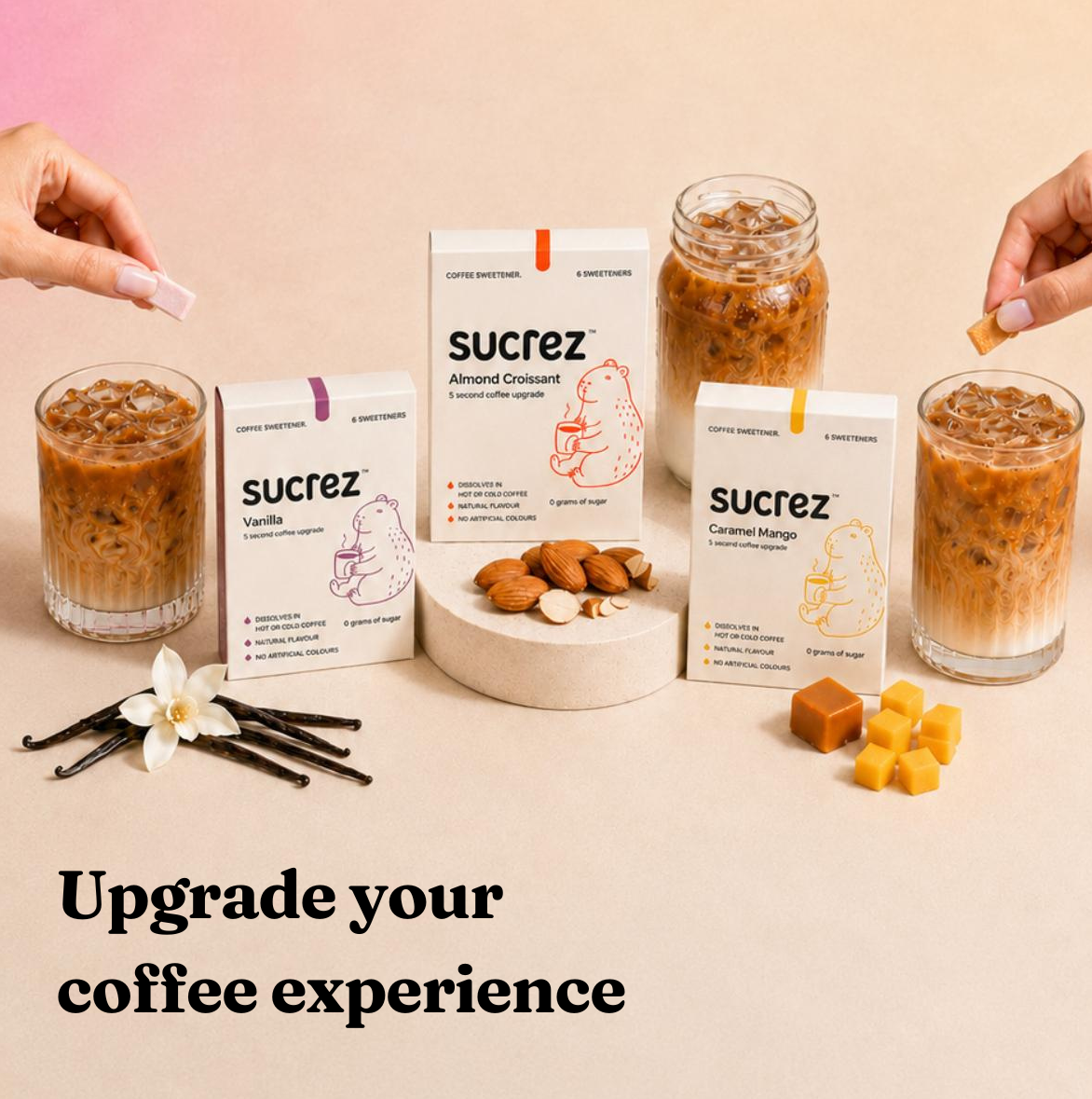 Sucrez coffee sweetener lineup